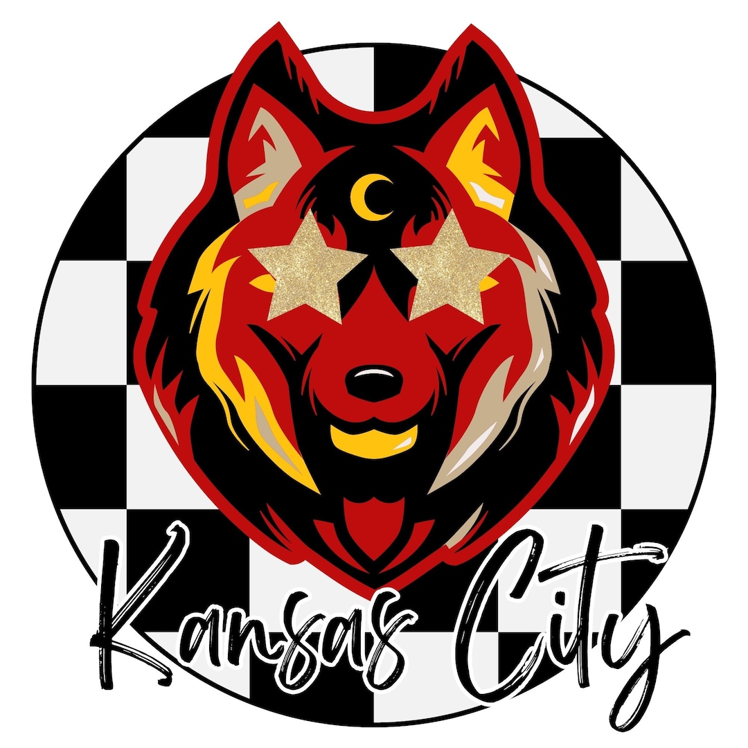 Wolf Kansas City Gold Star Eyes PNG Etsy