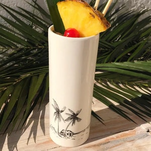 Kleine Grashütte Tiki Becher Highball