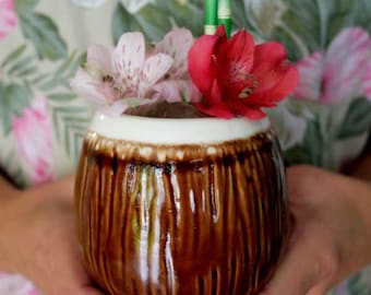 ヴィンテージ セラミック ティキ グラス カップ、ヴィンテージ