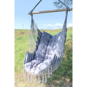 Supporto Per Amaca E Sedia Sospesa | Struttura Metallica Portata 110kg | Regolabile In Altezza | Per Interno/Esterno - Foto 6