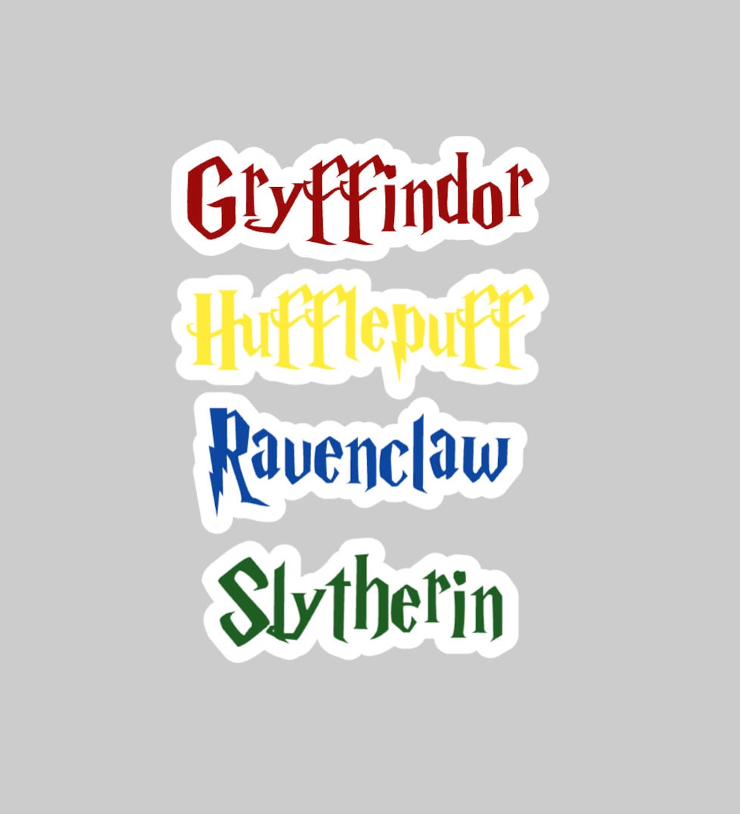 Harry Potter House Sticker Etsy