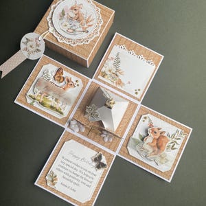 Personnalisée/Carte boîte à explosion personnalisée/Boîte à explosion nouveau bébé/Carte bébé/Carte souvenir nouveau bébé