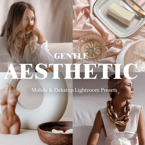 10 Gentle Aesthetic Presets Lightroom Presets Mobile Preset Light Influencer Preset Minimal Instagram Filter Beige Aesthetic Preset Minimal