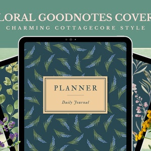 Floral Goodnotes Covers - Charming Cottagecore Style, Planner Cover, Journal Cover