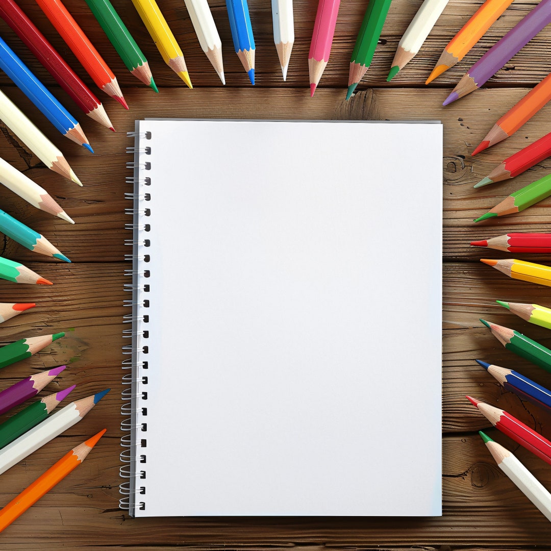  Malbuch Mockup PSD, Kreatives Zeichenblock Design, Kinder Kunst Vorlage Motiv 