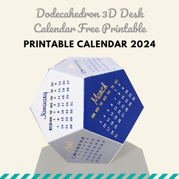 Large Desk Calendar 2024 Etsy