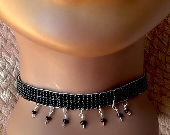 Black Beaded Choker
