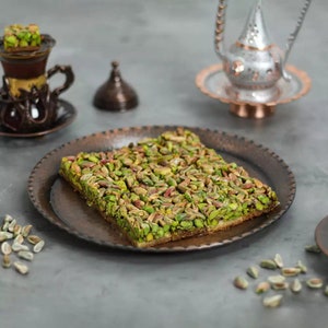 Mulukiye Turkish Ottoman Palace Dessert, Baklava Gift Box, Daily and Freshly, Traditional Turkish Desserts, Pistachio Delight, Homemade