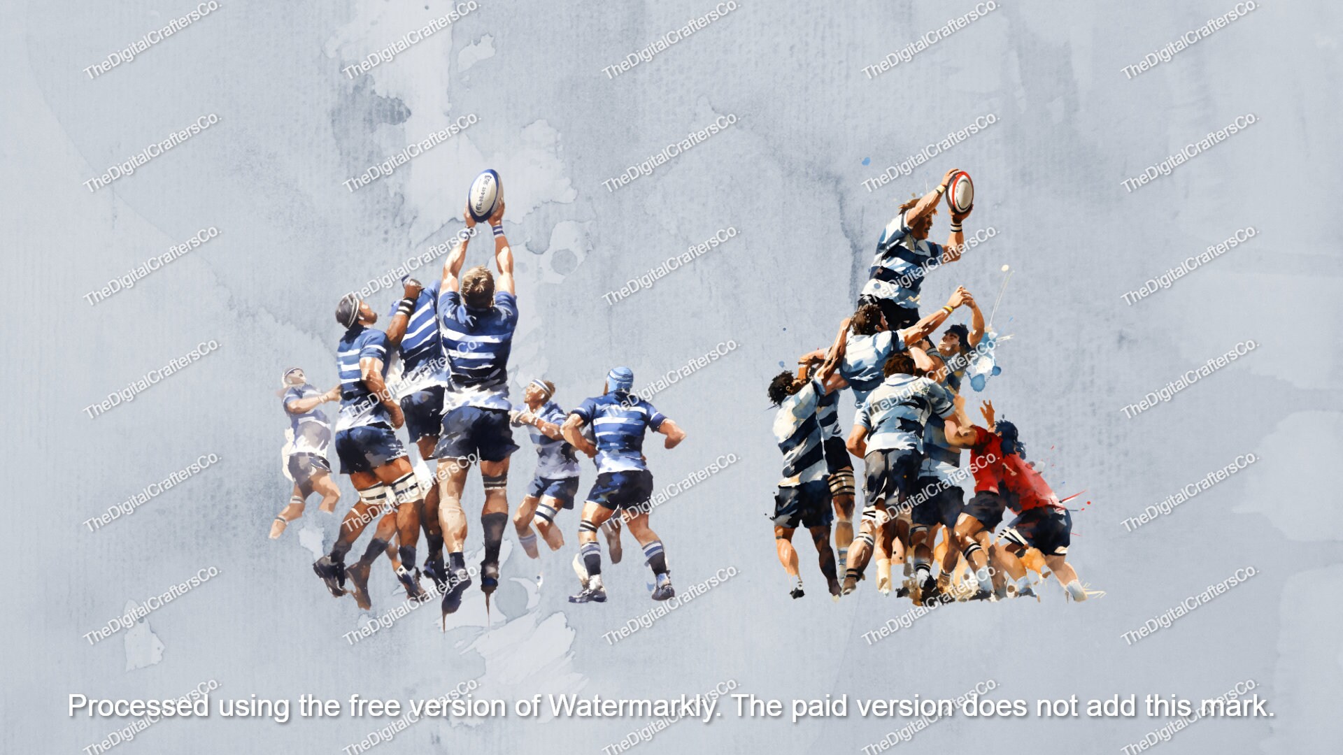 Watercolour Rugby Svg Watercolor Rugby Clipart: SVG PNG Collection (digital Download) - Etsy
