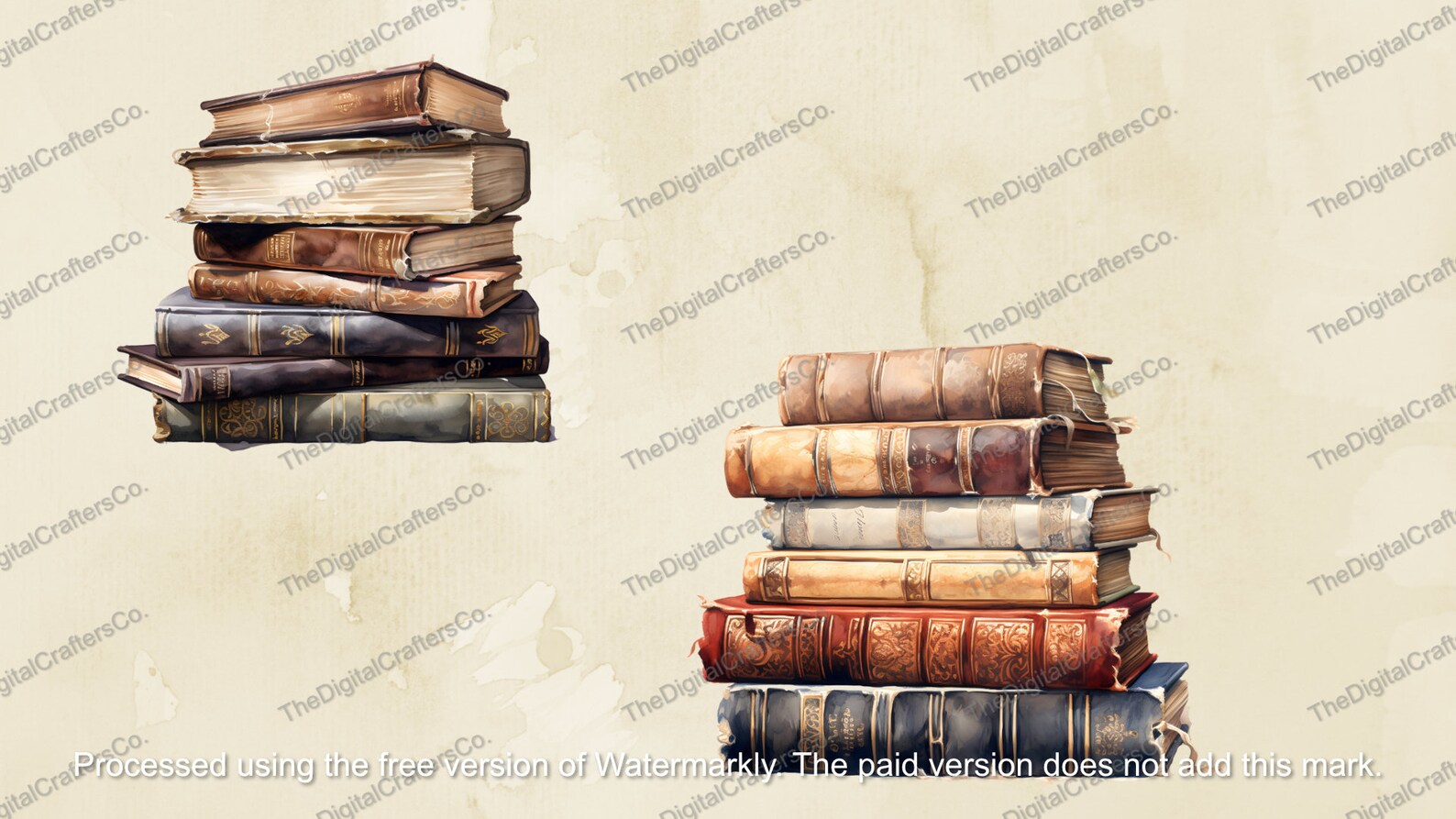 Old Books SVG PNG Collection Old Books Clipart Watercolor Old Books ... image.