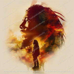20 images d'or de Bob Marley en PNG, One Love Images de haute qualité, Images Bob Marley imprimables, Junk Journal