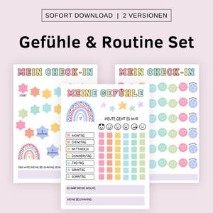 Gefühle Kinder Checkliste, Gefühlskarten Kinder, Montessori, Kinder Belohnung Emotionen Tägliche Checkliste Erwachsene Stimmungskarten