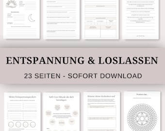 Rilassamento e lasciar andare, consapevolezza nella vita di tutti i giorni, sviluppo personale, riflessione sulla gratitudine, amore per se stessi, modello meno stress, download PDF