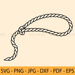 Lasso svg, Oval Rope lasso svg, Lasso clipart, Cowboy rope svg png, Cowboy lasso svg png, Png Svg cut files for Cricut Silhouette Laser, D5