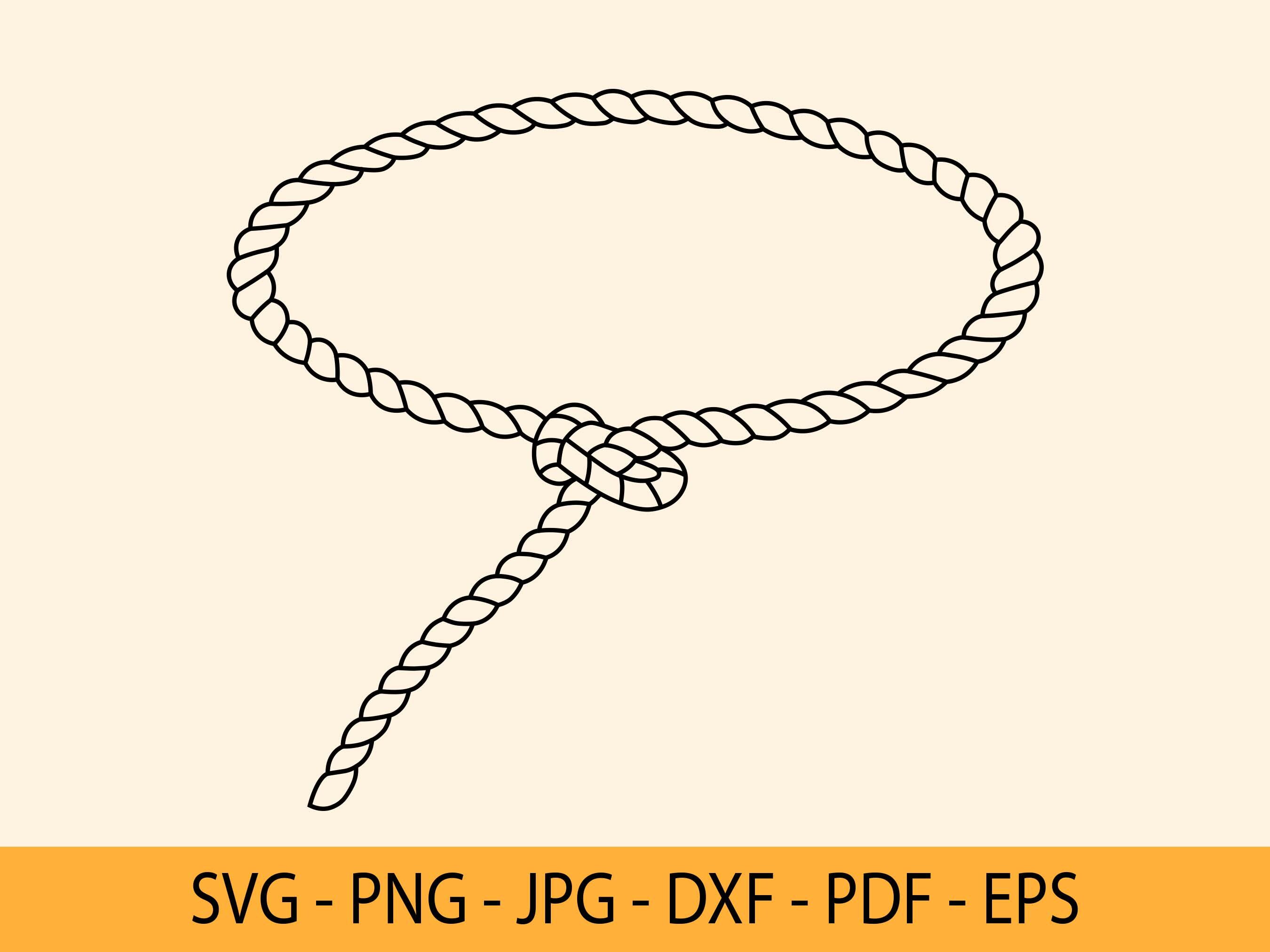 Lasso Svg, Rope Lasso Svg, Round Lasso Clipart, Cowboy Rope Svg, Cowboy ...