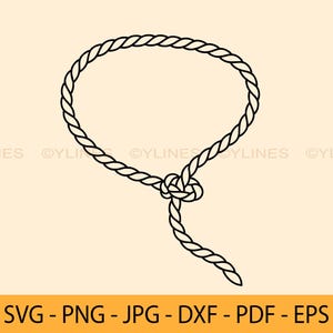 Lasso svg, Round Lasso rope border svg, Cowboy rope svg, Lasso clipart, Western cowboy lasso svg, Rope lasso in a circle svg, D6