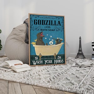 Godzilla Co Bath Soap Wash Your Hand Poster