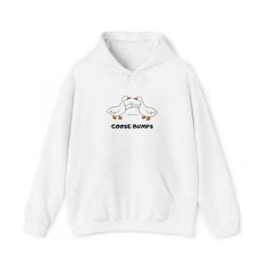 Goose Bumps Hoodie, Ducks Sweatshirt, Graphic Pullover Hoodie, Mood Sweatshirt, Streetwear Aesthetic, Funny Meme Hoodie, Funny Slogan Hoodie