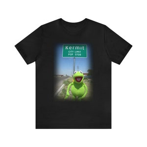Kermit The Frog Shirt, Kermit City, Kermit T-shirt, Frog Aesthetic, Muppets Show Shirt, Graphic T-shirt, Funny Meme Tee, Animal Lover Gift