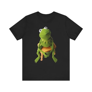 Kermit The Frog Shirt, Muppets Show Kermit T-Shirt, Graphic Tee, Funny Meme Shirt, Retro Printed Top, Frog Shirt, Y2K Aesthetic