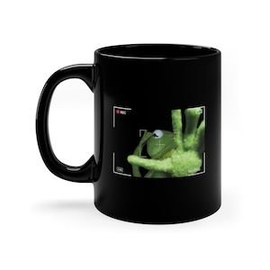 Kermit Frog Mug, Vintage Aesthetic, Graphic Mug, Kermit the Frog, Funny Meme Mug, Gift For All