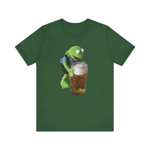Kermit the Frog Shirt, Drunk Kermit, Kermit With Beers, Muppets Show Shirt, Funny Meme Shirt, Graphic Tee, Funny Gift, Disney Shirt