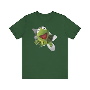 Kermit The Frog Shirt, Muppets Show Shirt, Kermit, Funny Shirt, Y2K Aesthetic, Iconic Retro Printed Top, Graphic Tee, Disney Shirt