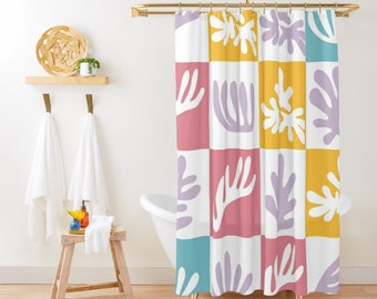 Mid Century Modern Shower Curtain Henry Matisse Minimalist Boho Shower Curtain Abstract Contemporary Art Shower Curtain Bathroom Remodel