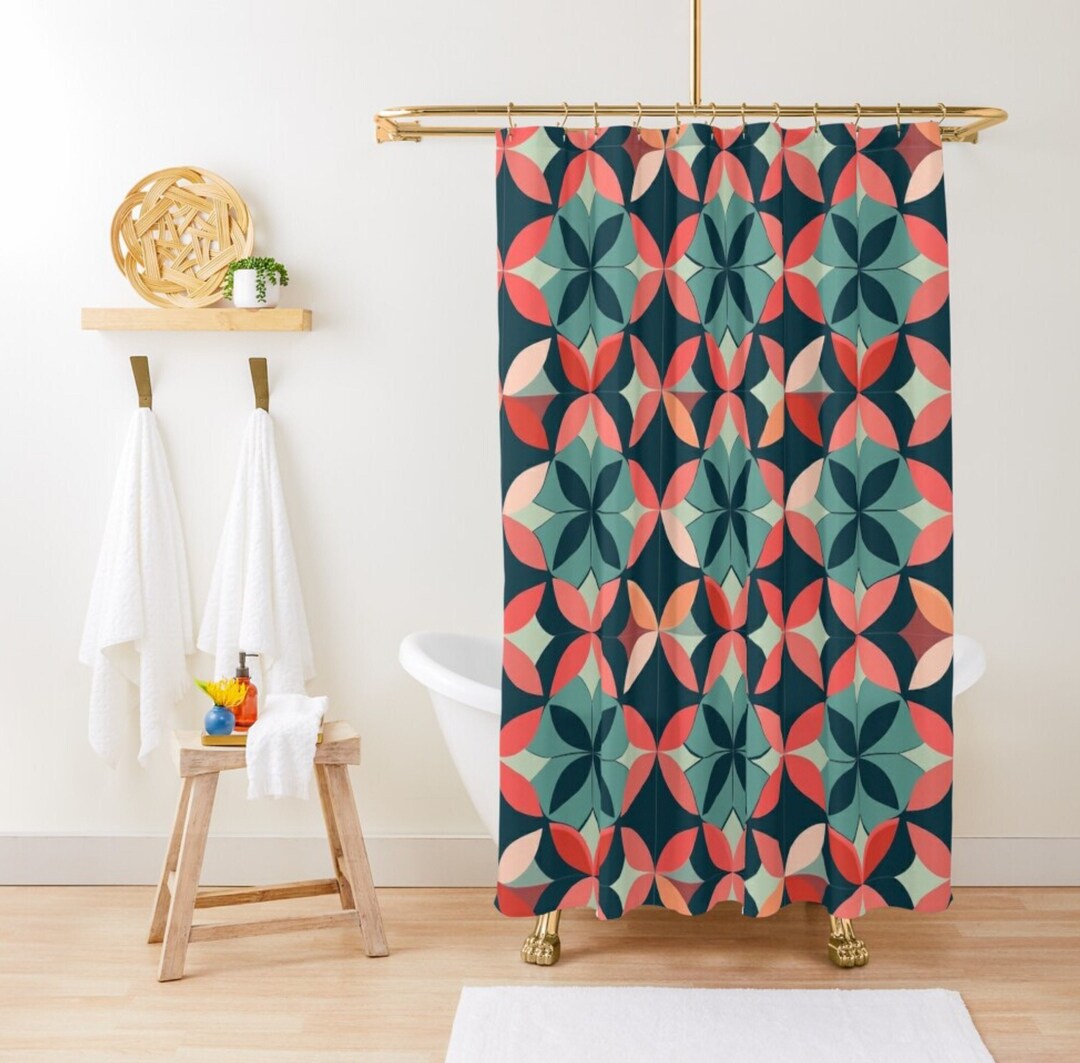 Retro Calm Shower Curtain NCU0NNT2914