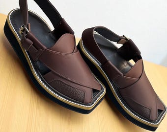 Handmade Peshawari Chappal,100% Genuine Leather Sandal,Afghan Chapal,Traditional Men’s Handmade Footwear,Peshawari sandal, kaptaan sandal