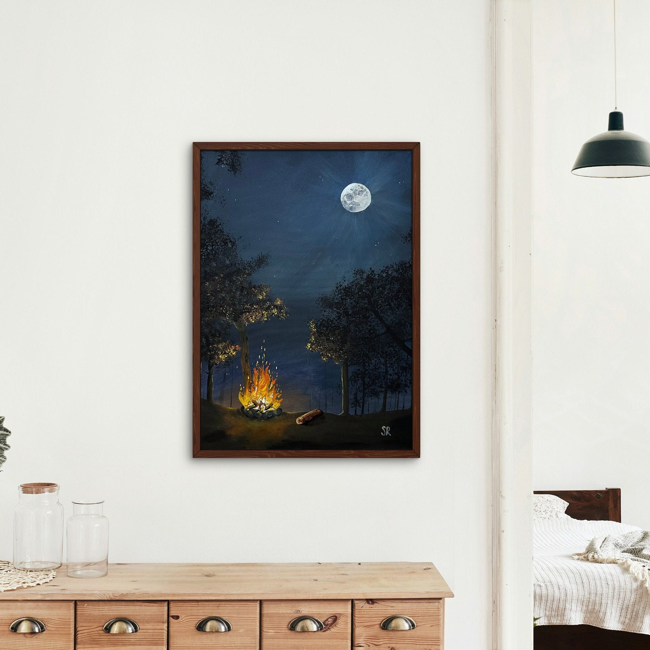 Embraced by Shadows | Original Acrylic by Sheridan Rossi