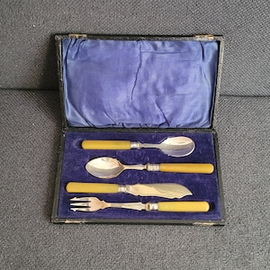 Vintage silver-plated serving utensils
