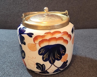Antieke porseleinen koektrommel van William Wood Co
