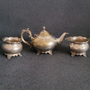 Antique Silver-plated Tea Set 3 pieces