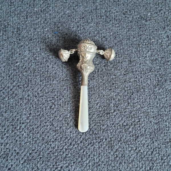 Antique rattle made of 925 sterling silver