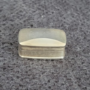 Miniature antique silver pill box
