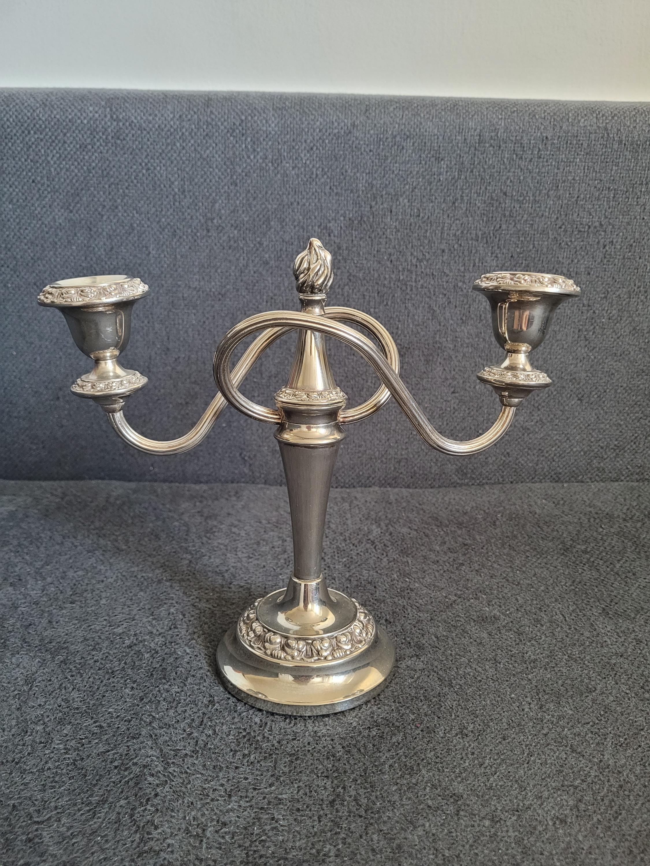 英国 銀の燭台 キャンドルスタンド キャンドルホルダー シルバー