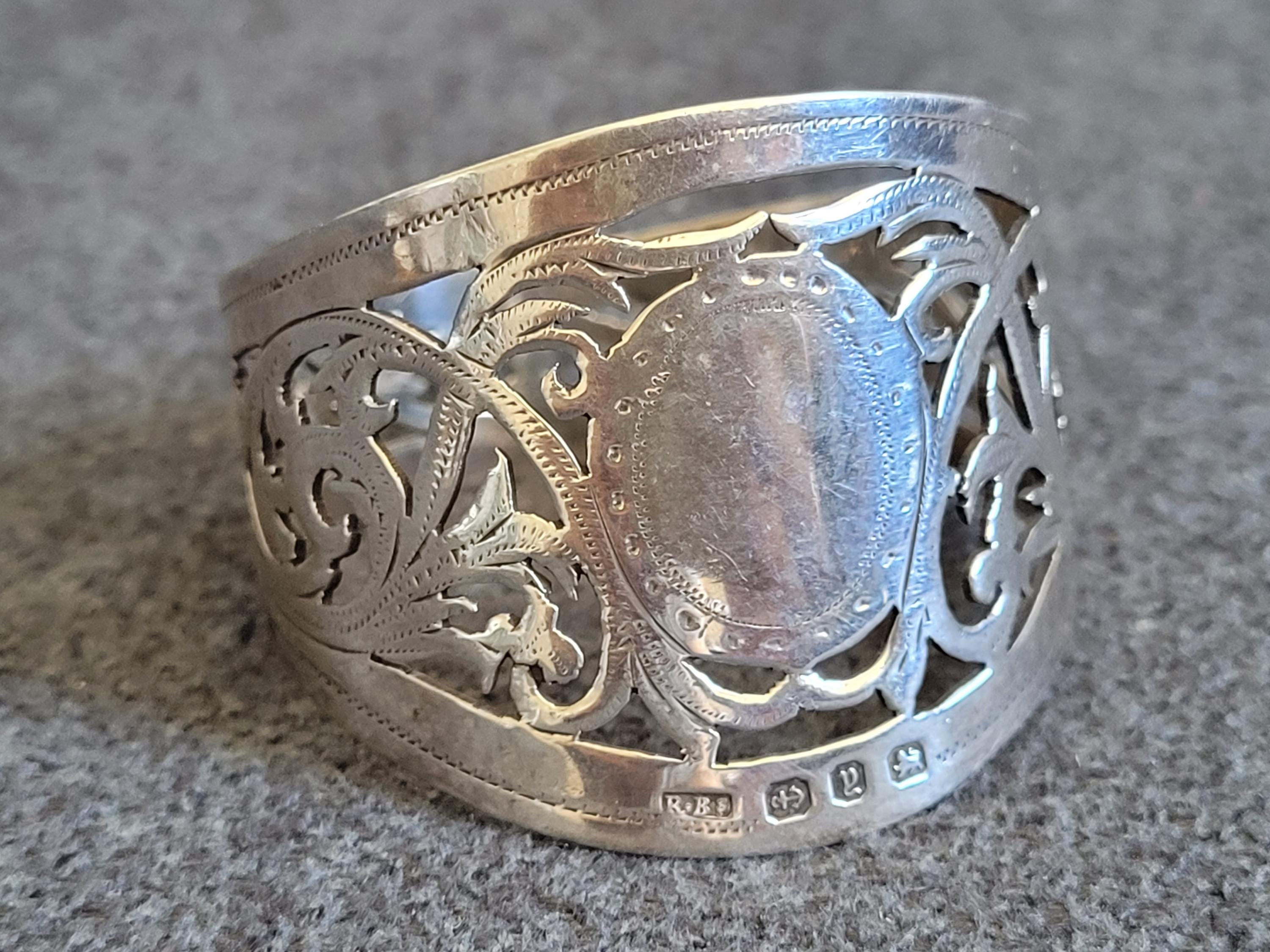 アンティークの純銀製ナプキンリング、19世紀 - Etsy 日本