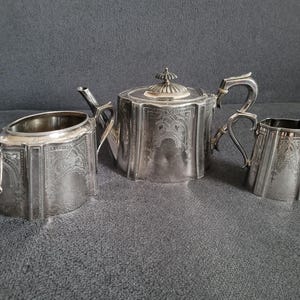 Antique Silver-Plated Tea Set – James Dixon & Sons, Sheffield, Late 19th Century