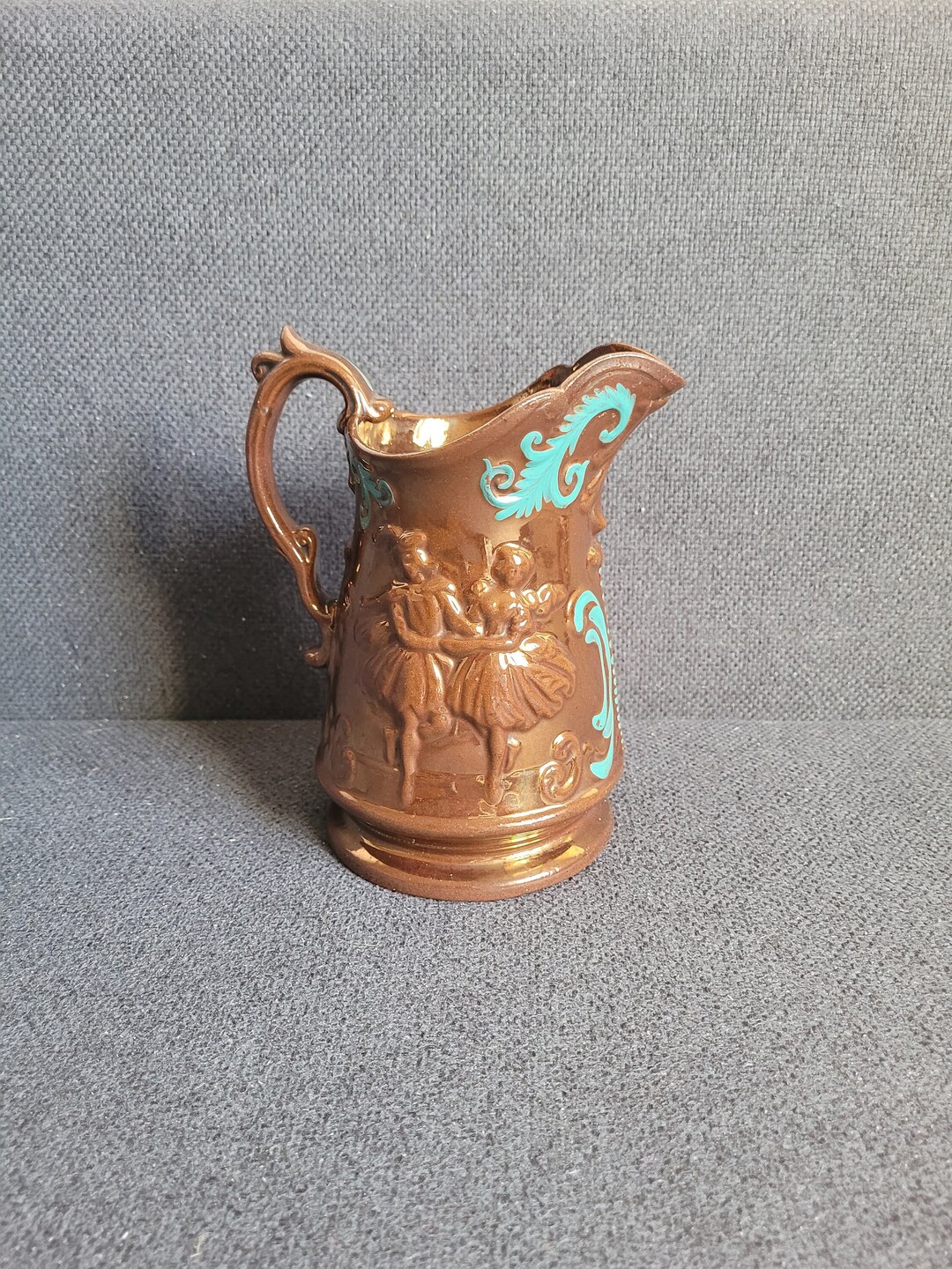 Antique Ceramic Jug of the Victorian Period Etsy