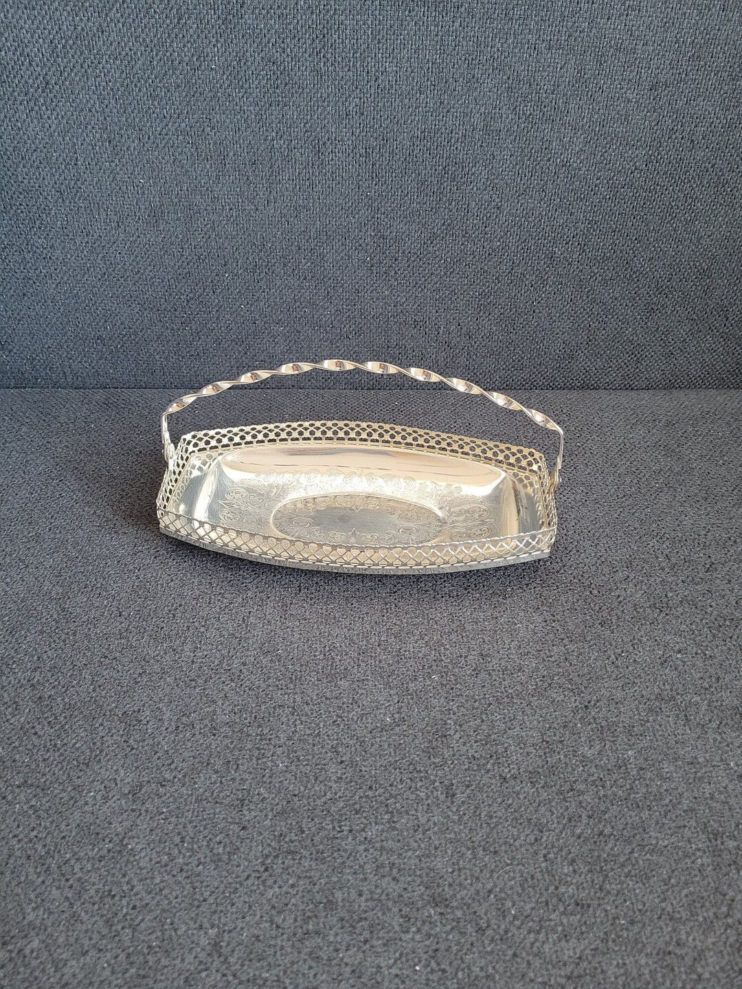 Queen Anne Silver Plated Sandwich Tray. Etsy