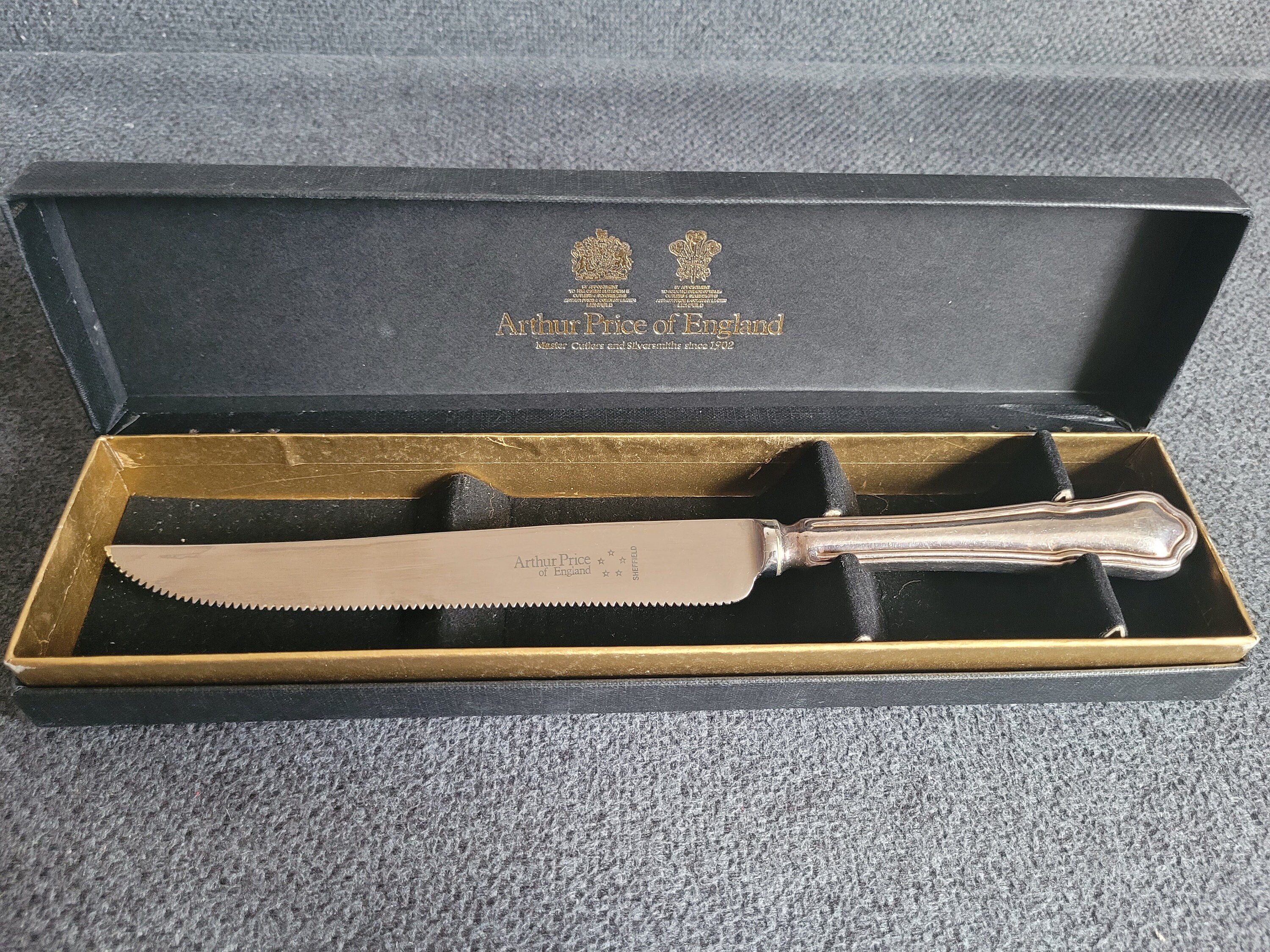 Vintage Arthur Price of England Cake Knife With Silver Coating. - Etsy