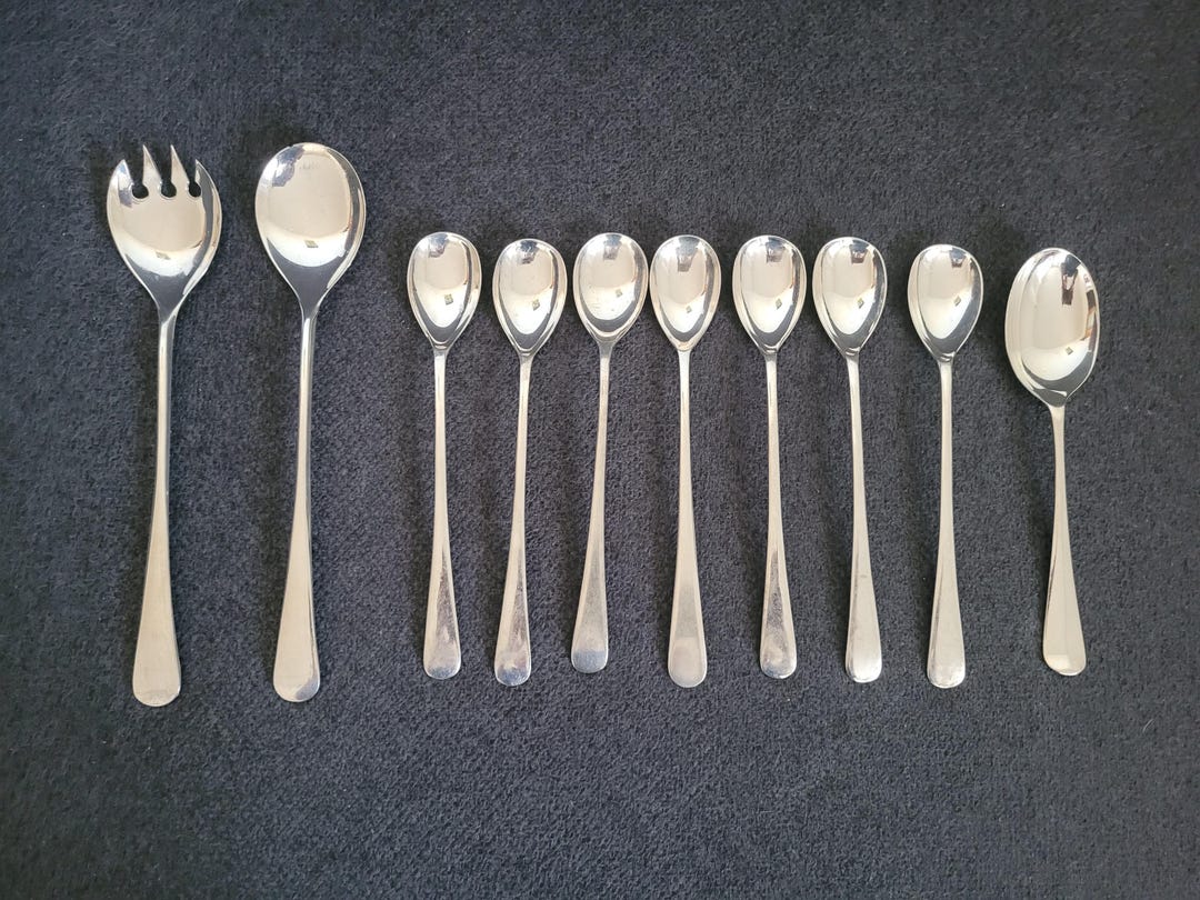魅力的なヴィンテージの銀メッキスプーンコレクション - Etsy 日本