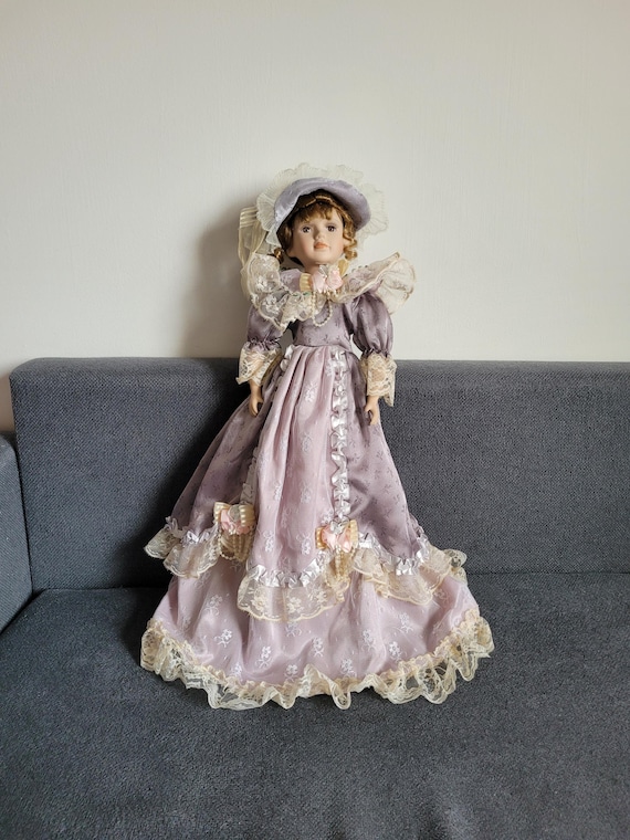 Vintage New Large Collectible Porcelain Doll. - Etsy