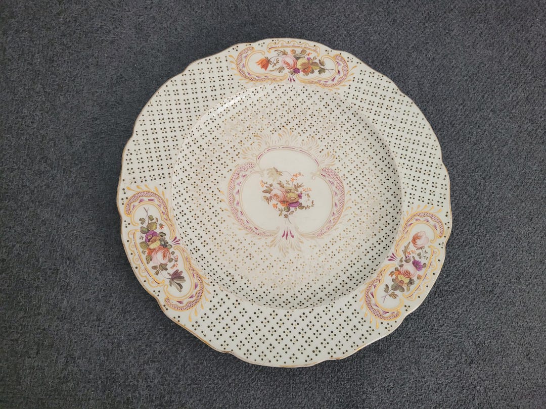 Rococo Ribbon Plate Antique Mid-19th Century Rococo-style Plate - Etsy