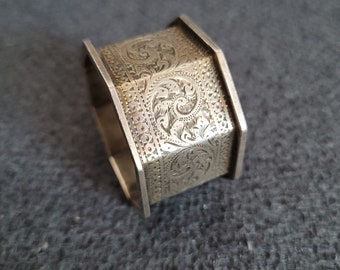 19世紀後半のアンティークナプキンリングスターリングシルバー - Etsy 日本
