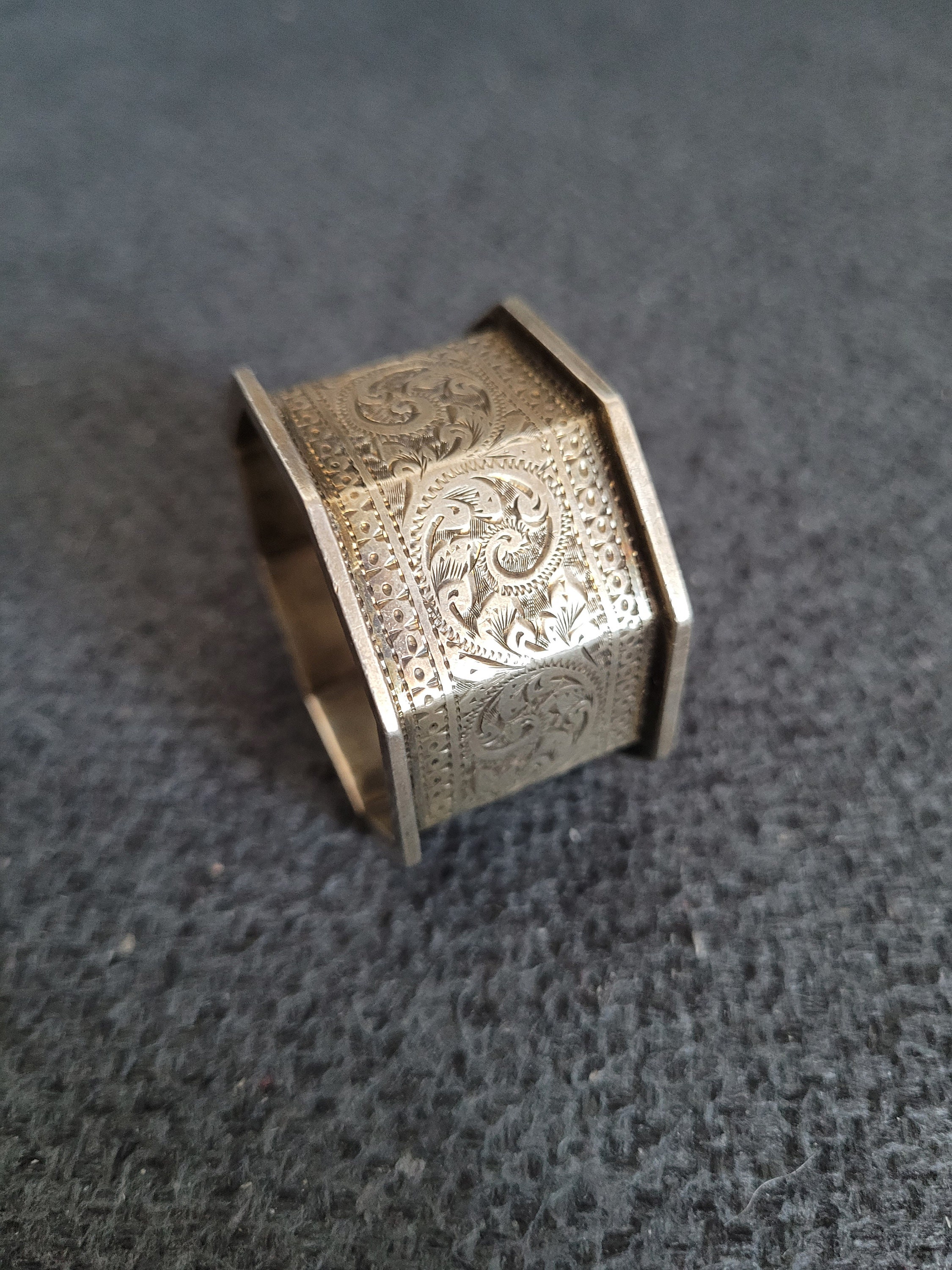 19世紀後半のアンティークナプキンリングスターリングシルバー - Etsy 日本