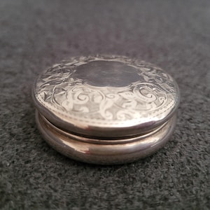 Antique sterling silver jewelry box from the late 19th century