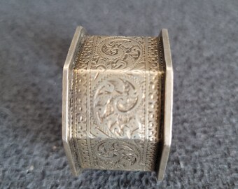 19世紀後半のアンティークナプキンリングスターリングシルバー - Etsy 日本