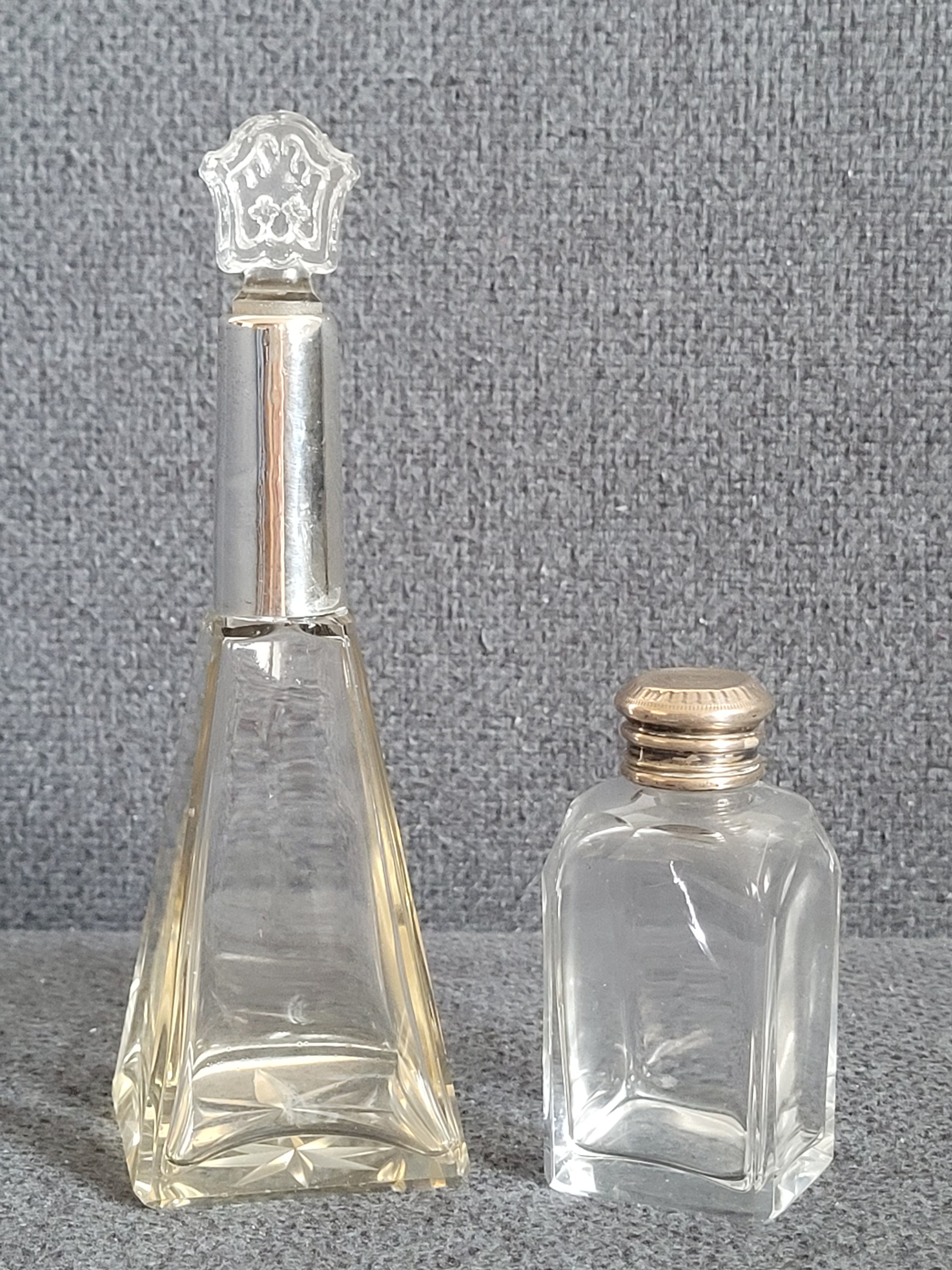 シルバーのビンテージ香水瓶 2 つ。 - Etsy 日本